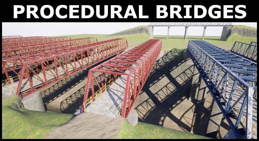 WSMGameStudio's tweet card. Related Assets: Train Controller Collection | Procedural Railroads | Procedural Train Stations | Procedural TunnelsTrailer: https://www.youtube.com/watch?v=qBPHI0bVzLIProcedural Bridge generation...