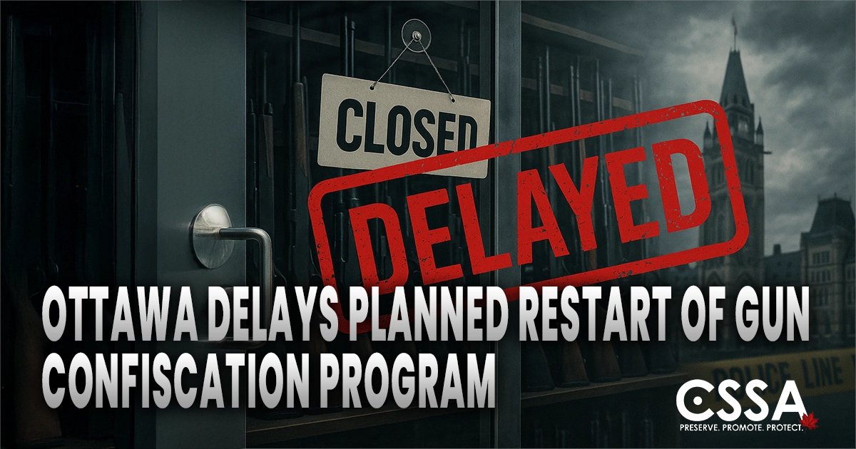 CSSA_CILA's tweet card. OTTAWA—The federal government has pushed back the restart of its compensation process for firearms retailers saddled with inventory made illegal under recent federal bans. The resumption of this...