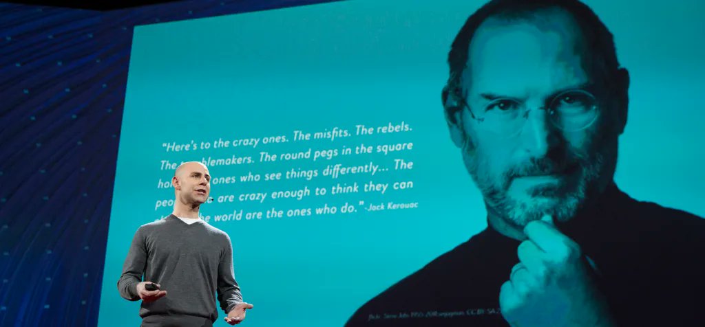 Inc's tweet card. Surprise! Adam Grant's TED Talk explains why the most creative people aren't confident after all.