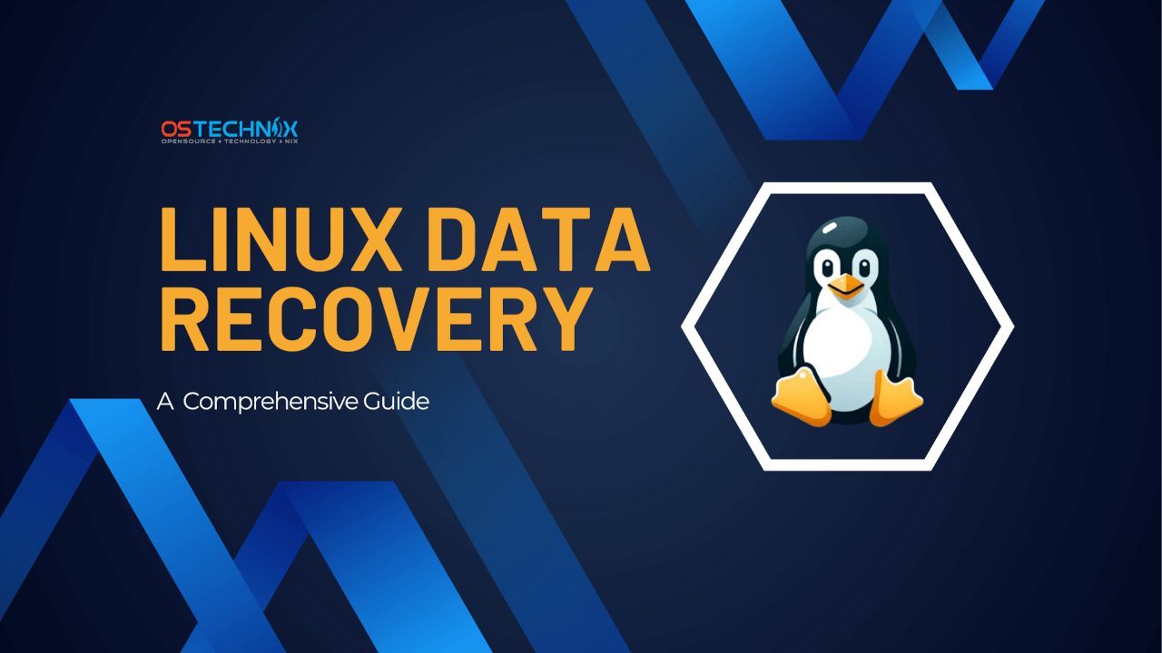 ostechnix's tweet card. This guide explains how to recover lost files in Linux using a live USB and recovery tools such as TestDisk, PhotoRec, and extundelete.