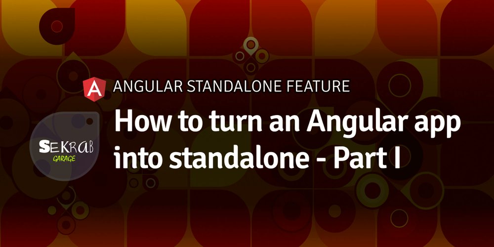 NG_Tutorial's tweet card. In this article, we will turn some components in an existing Angular app into standalone components,...