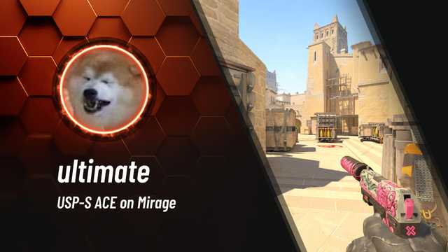 ultimatecs_go's tweet card. USP-S ACE on Mirage