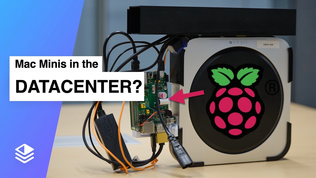 racksolutions's tweet card. This Data Center Runs on Mac Minis 😳 (MacStadium Tour)