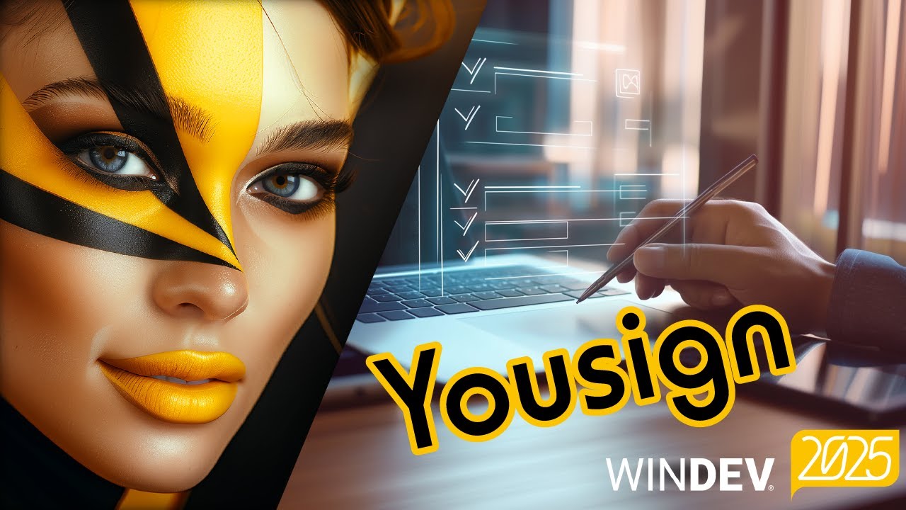 WINDEV's tweet card. La version 2025 de WINDEV propose la solution Yousign, en plus de la solution DocuSign. Ces fonctionnalités de signature électronique respectent la réglementation européenne (eIDAS). RETROUVEZ-NOUS...