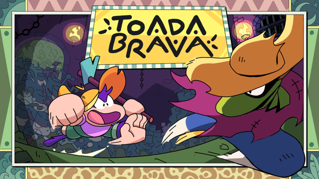 ToadaBrava's tweet card. You’ve got busted! Save your mom and escape from Santacrúz Dungeon alongside a ragtag team of heroes in this hand-drawn JRPG.