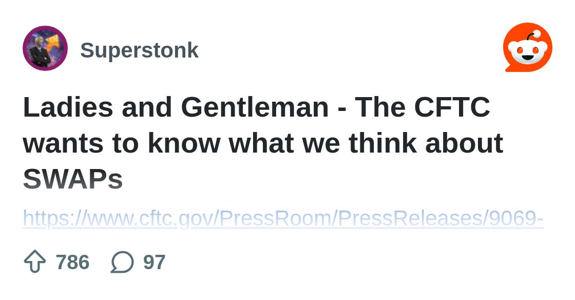 BugaWhat's tweet card. Explore this post and more from the Superstonk community