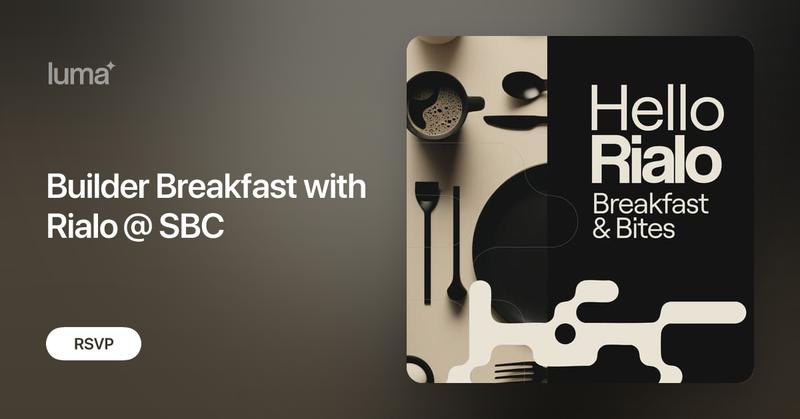 RialoHQ's tweet card. Meet the Rialo team and start your conference day with a hearty breakfast at the historic Berkeley Breakfast Club! Fuel up with great coffee and breakfast…