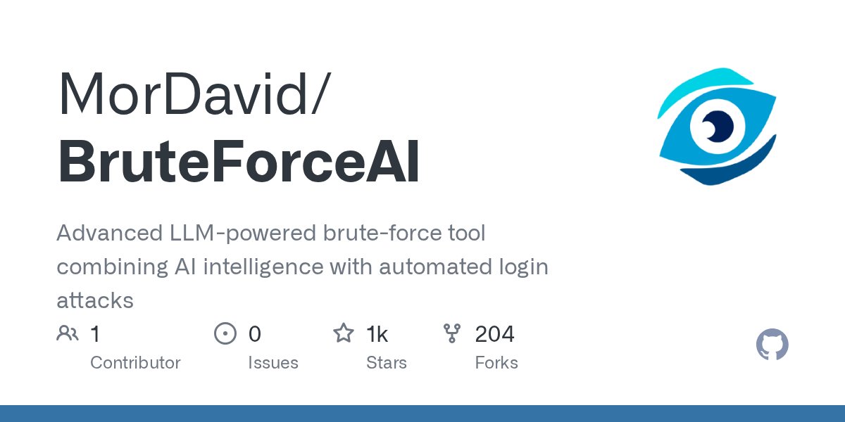 akaclandestine's tweet card. Advanced LLM-powered brute-force tool combining AI intelligence with automated login attacks - MorDavid/BruteForceAI