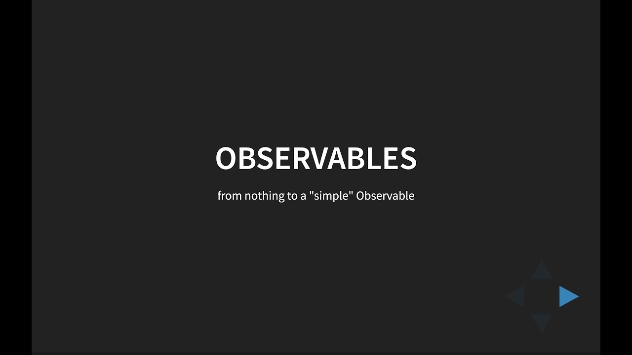 maniator's tweet card. Let's build our own Observable