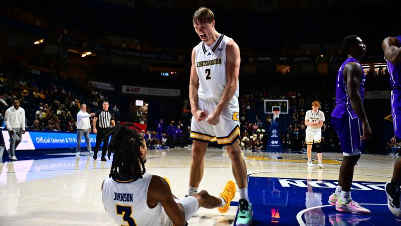 GoMocs's tweet card. CHATTANOOGA (November 22, 2025) – The Chattanooga Mocs men's basketball team finally returned home to McKenzie Arena and put together a dominating effort on both sides of the floor during a 71-57...