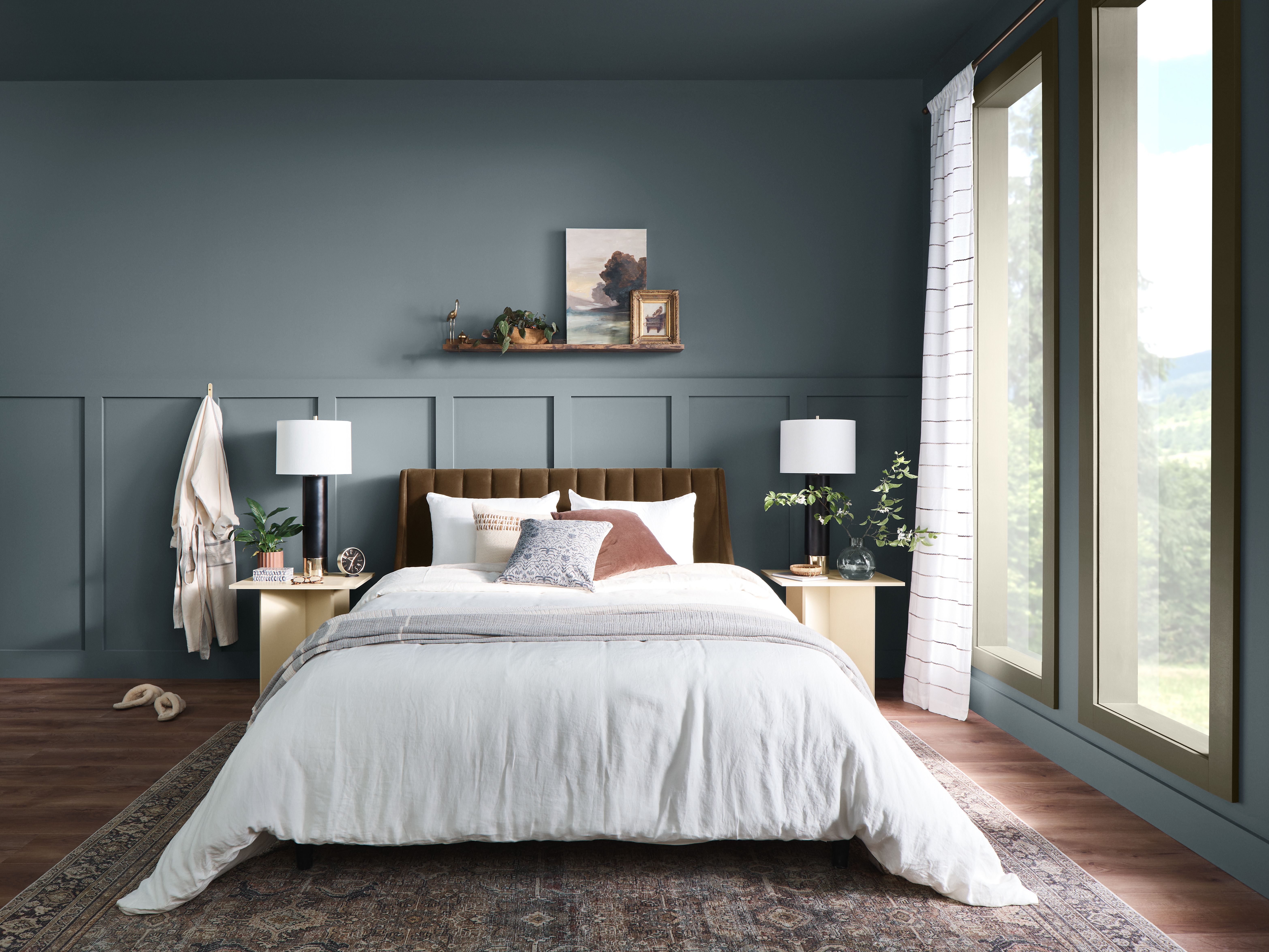 helpusell's tweet card. These 12 shades are calm bedroom paint colors that establish a peaceful environment perfect for rest and relaxation.