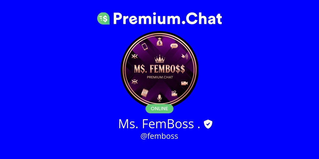 IamMsFemBOSS's tweet card. Distinguished males, I have to say that your search ends here. I am The Sovereign - a divine force transforming successful men into devoted tributaries through sophisticated psychological dominance....