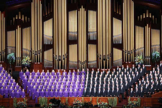 the_churchnews's tweet card. The Tabernacle Choir at Temple Square has announced three pilot programs to help reach and inspire people “throughout the world.”