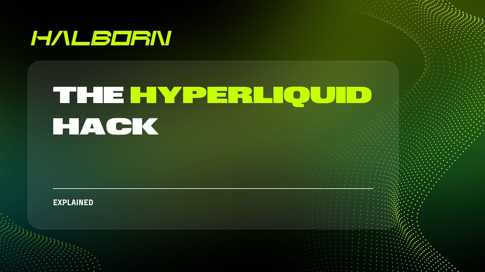 Web3__Security's tweet card. In November 2025, Hyperliquid was the victim of a $4.9M price manipulation attack. Halborn explains.