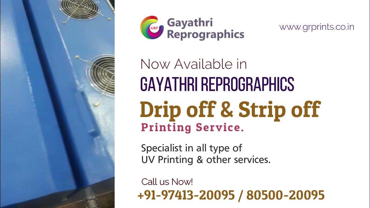 GReprographics's tweet card. Drip Off & Strip Off Printing Services in Gayathri Reprographics,...