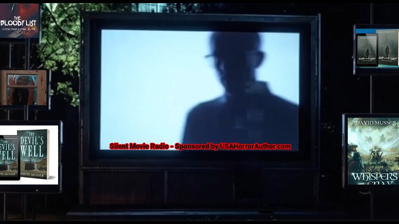 USAHorrorAuthor's tweet card. Silent Movie Radio Double Feature 1.