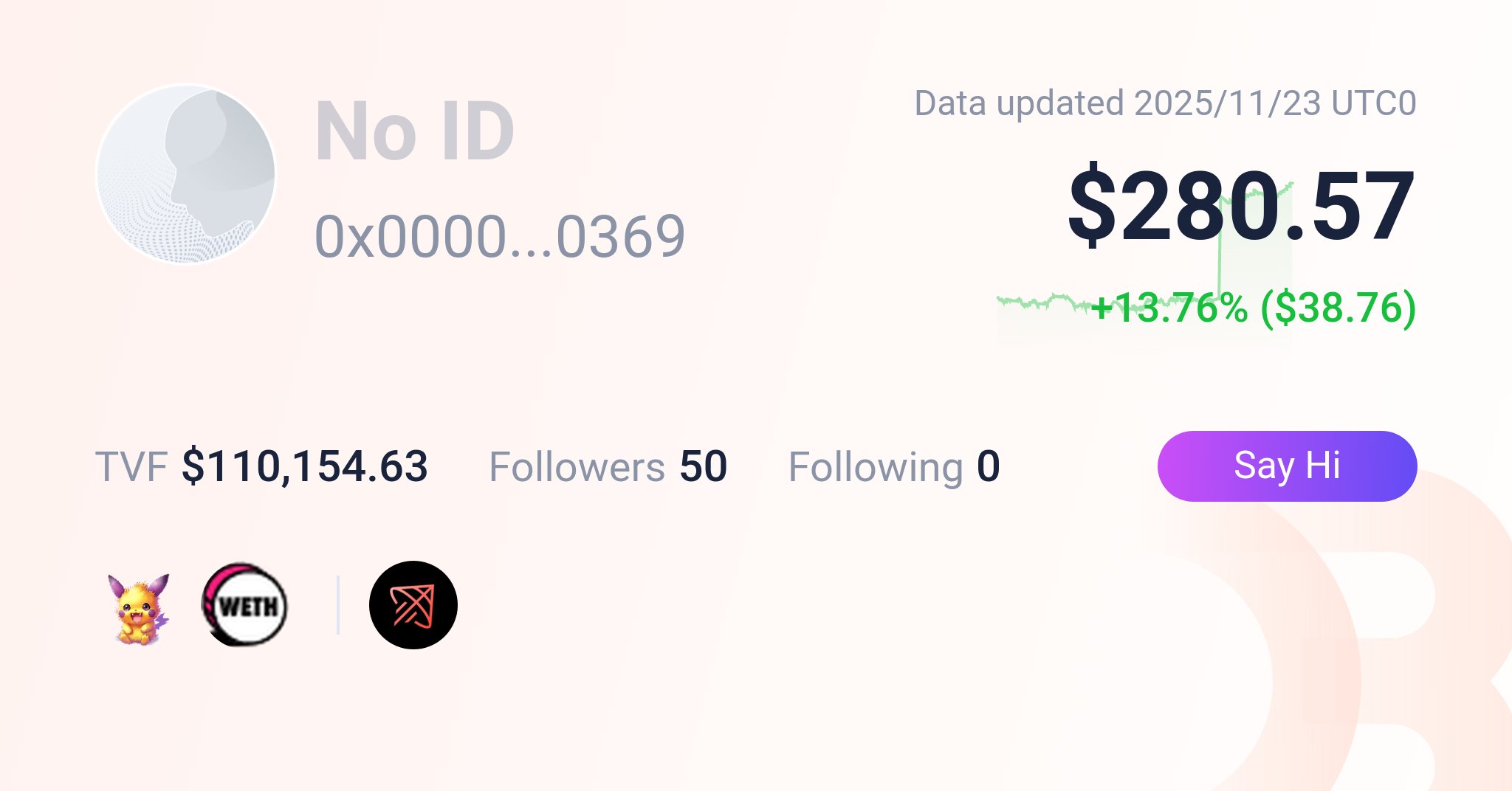 SunnyDetect420's tweet card. Your go-to portfolio tracker for Ethereum and EVM