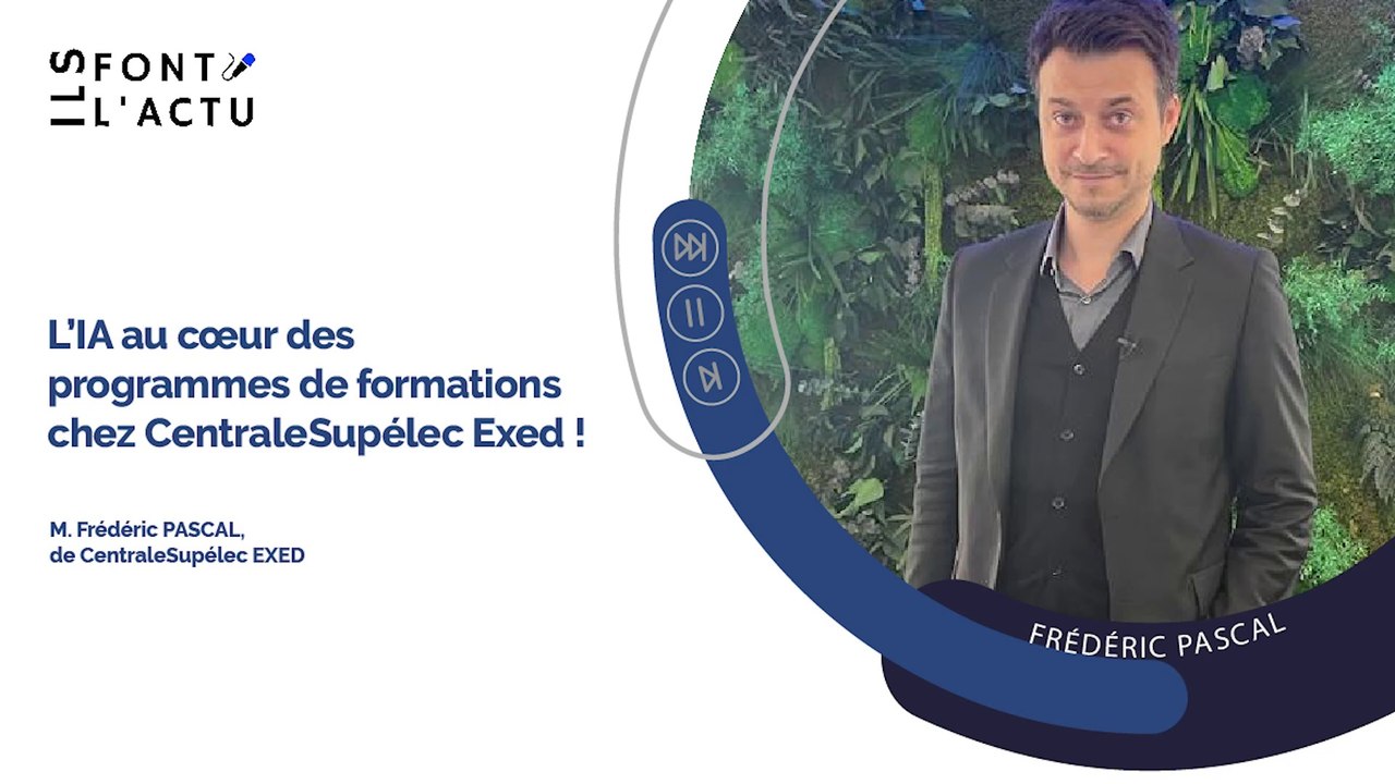 fred_pascal's tweet card. L’IA au coeur des programmes de formations chez CentraleSupélec Exed...