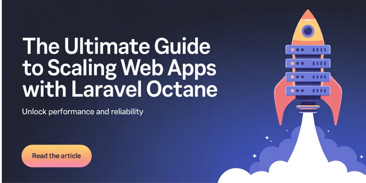 brownwalshh's tweet card. How to Scale Laravel 12 Applications with Octane: Performance Enhancements for High-Traffic Apps