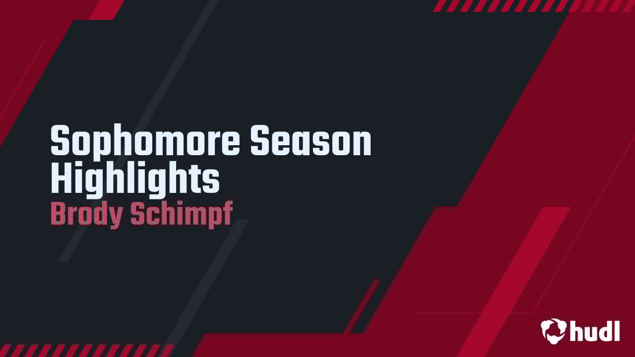 BrodySchimpf's tweet card. Sophomore Season Highlights