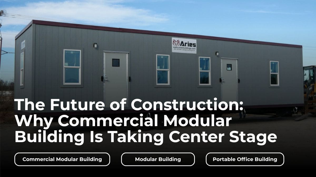 AriesBuildings's tweet card. Ever feel like traditional construction drags on forever? With unpredictable delays, weather issues, and rising costs, it often feels more frustrating than productive. That’s where commercial modular...