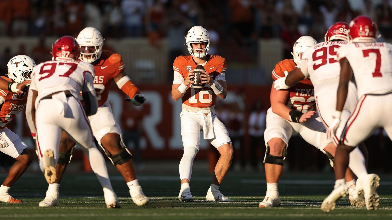 TexanNews654's tweet card. The Longhorns reduced the Razorbacks to bacon after their Week 13 win.