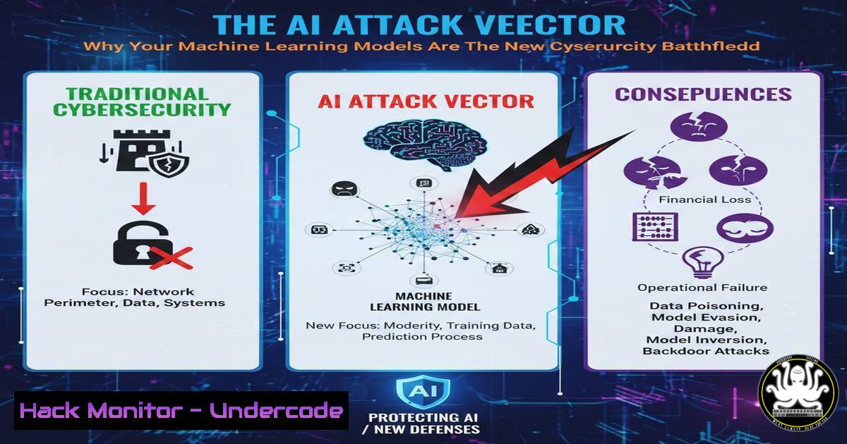 UndercodeUpdate's tweet card. The AI Attack Vector: Why Your Machine Learning Models Are the New Cybersecurity Battlefield - "Undercode Testing": Monitor hackers like a pro. Get real-time