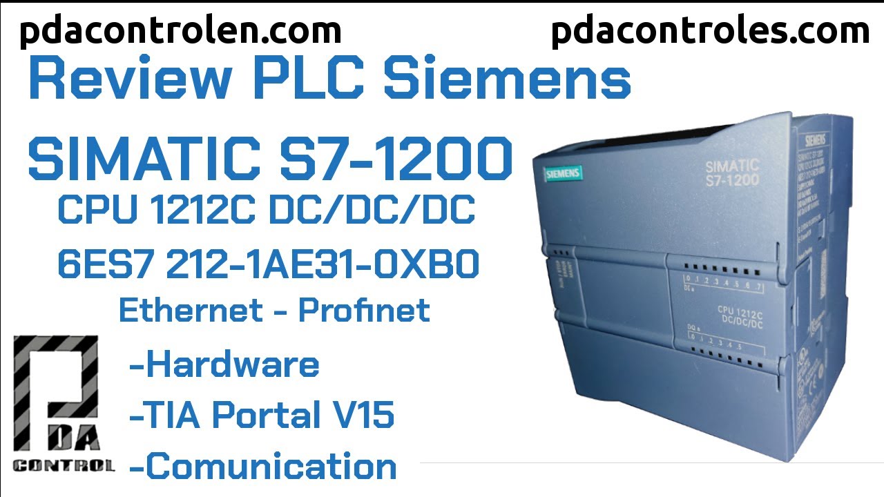 PDAControl's tweet card. Review PLC Simatic S7-1200 Siemens &TIA Portal : PDAControl