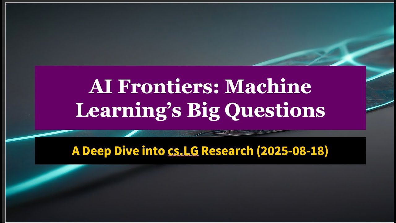 AIFDaily's tweet card. AI Frontiers: Machine Learning Breakthroughs (2025-08-18) – Trust,...