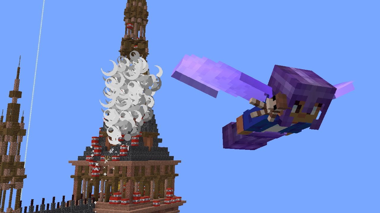 BitzelYT's tweet card. I blew up their Minecraft church