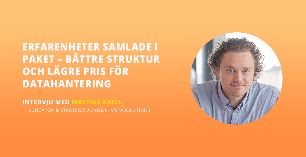 MetaSolutionsAB's tweet card. Det är stor efterfrågan på MetaSolutions stöd att specificera hur öppna datamängder ska publiceras. Specifikationer gör data mycket enklare att använda även om det är ett stort antal olika datakäll...