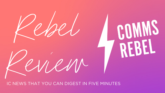 Advita_p's tweet card. Rebel Review heading