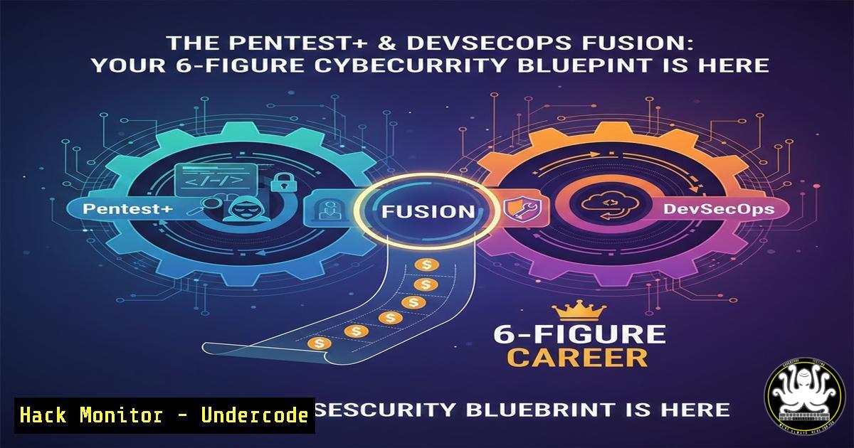 UndercodeUpdate's tweet card. The Pentest+ & DevSecOps Fusion: Your 6-Figure Cybersecurity Blueprint is Here - "Undercode Testing": Monitor hackers like a pro. Get real-time updates,