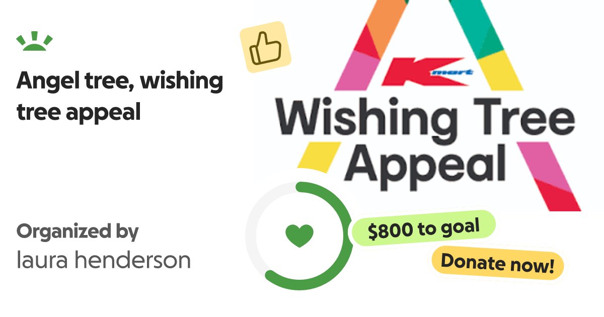 LauraHe54231562's tweet card. Hi, my names laura and i’m fundraising for the wishing tree appeal, you may have of he… laura henderson needs your support for Angel tree, wishing tree appeal
