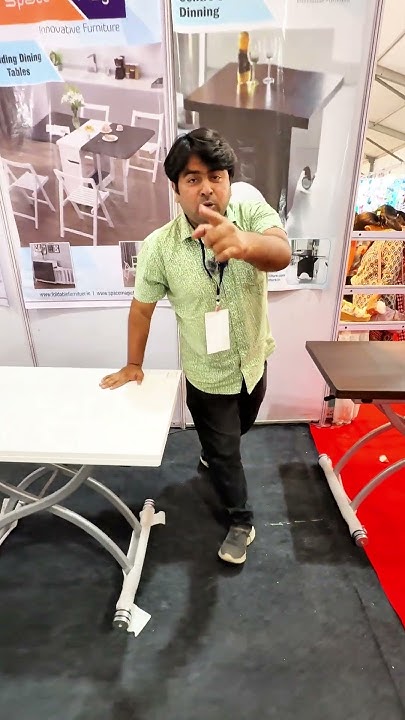 DivyeshkumarP10's tweet card. भारत का पहला चलता फिरता Adjustable Folding Table😱 #foryou