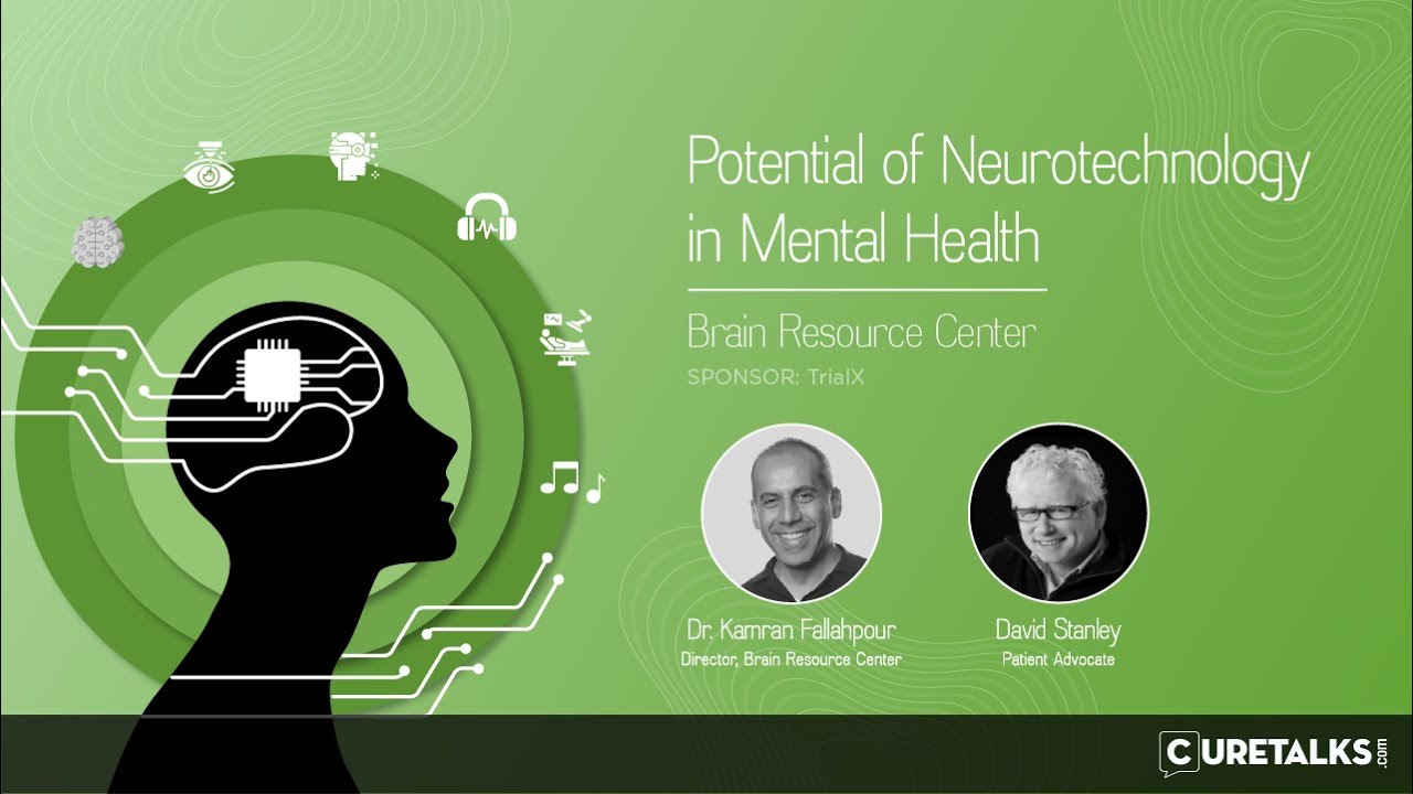 CureTalks's tweet card. Potential of Neurotechnology in Mental Health