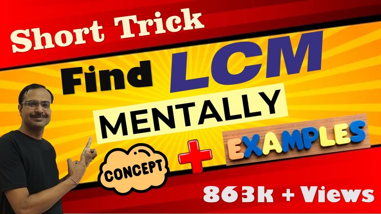 NareshcseMASS's tweet card. Find LCM in 3 Seconds II No Factorization II Mathematics II Easy...