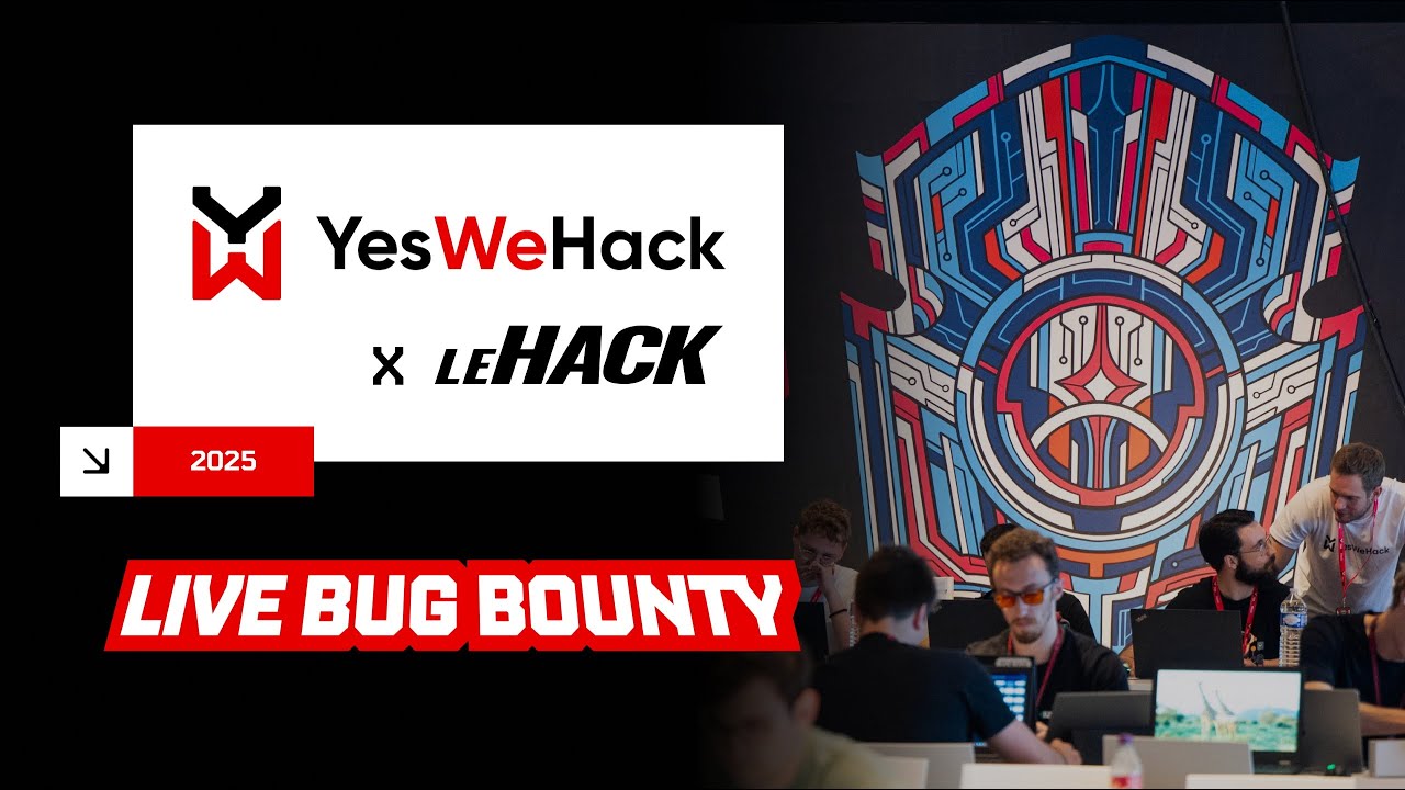 yeswehack's tweet card. Live Hacking Event at leHACK - 2025 Edition