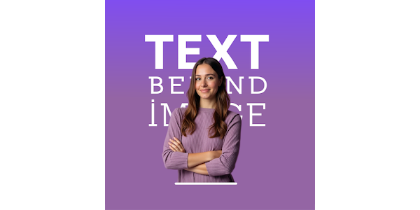 textbehindimage's tweet card. Add text behind photo, person, image, remove background, adjust text - offline