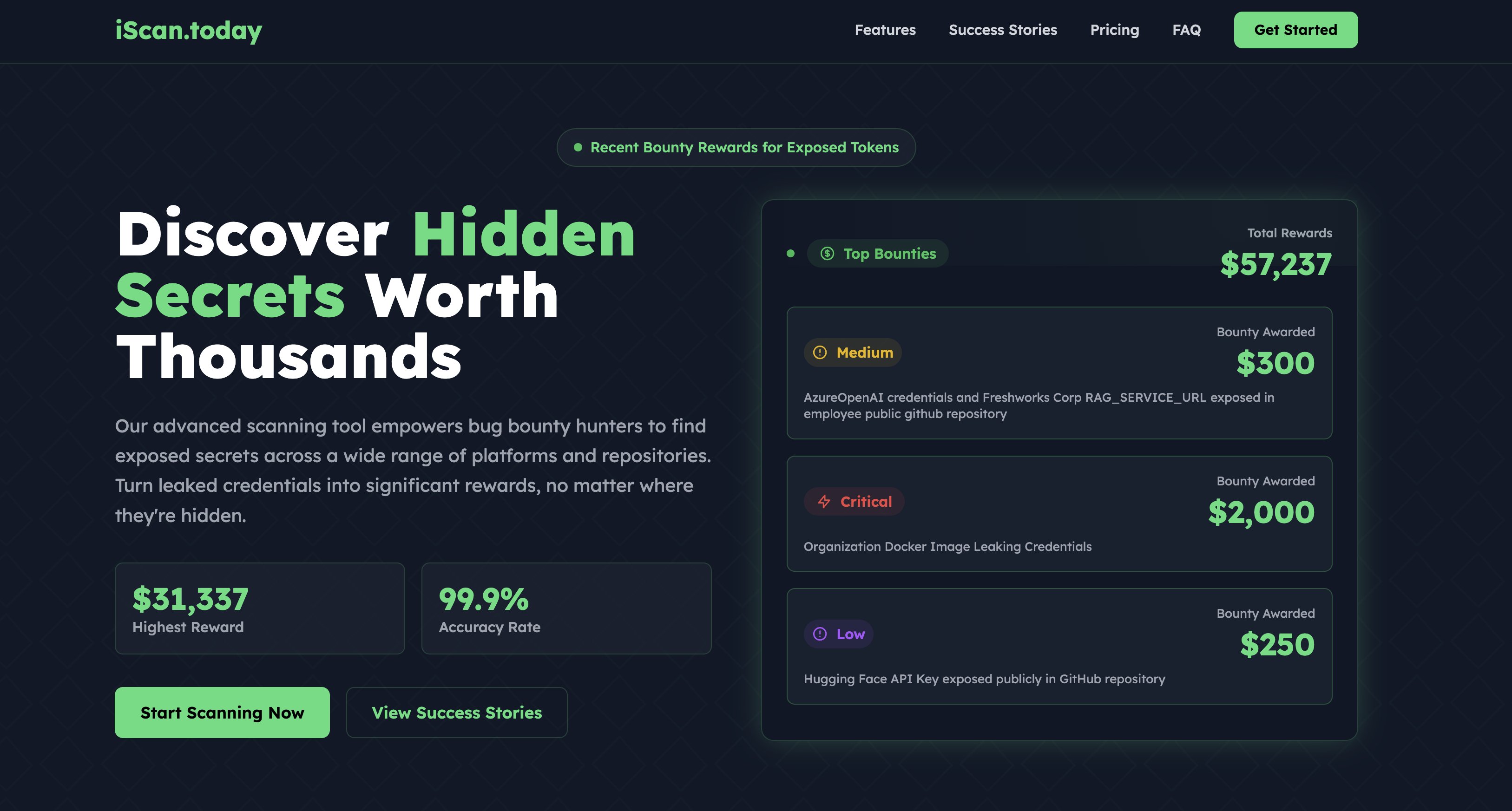 arshadkazmi42's tweet card. Scan GitHub, DockerHub & JavaScript files to uncover secrets. Get ahead in bug bounty hunting with iScan.today.