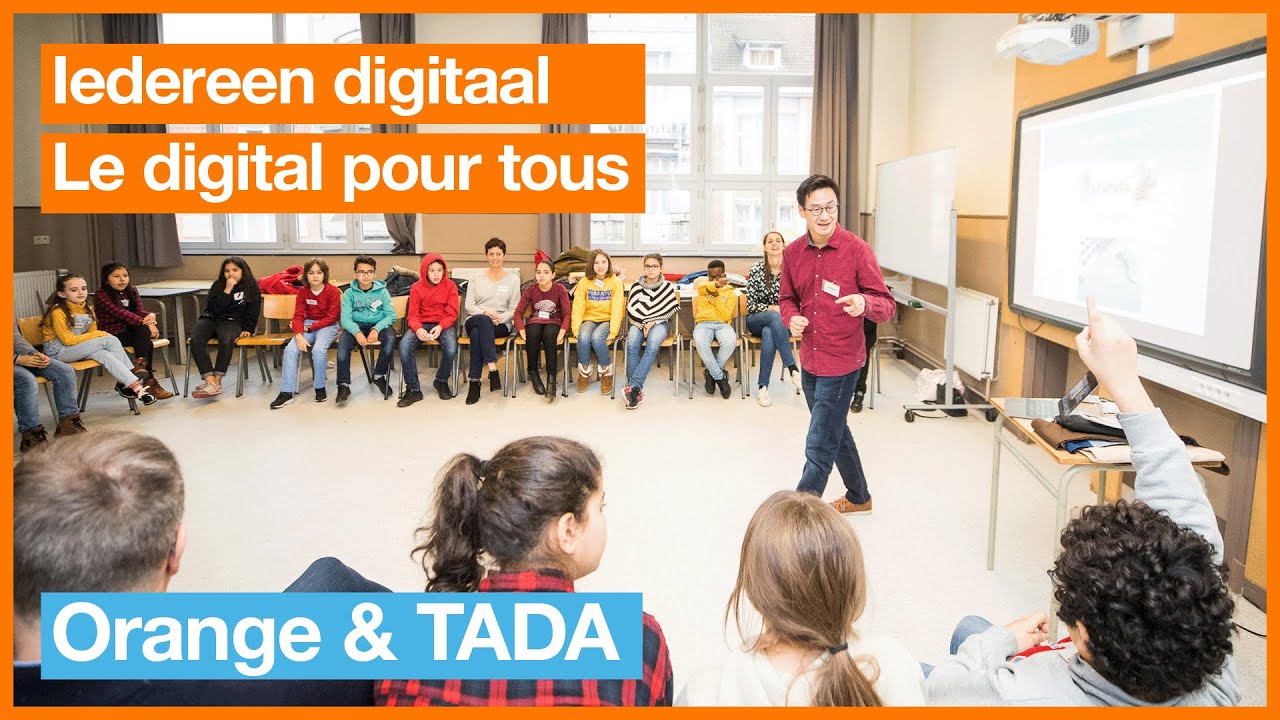 IsabelleVde's tweet card. Iedereen digitaal - Orange & TADA - le digital pour tous