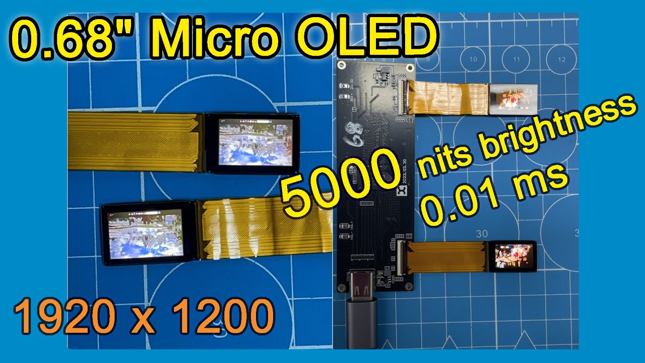 DisplayPanox's tweet card. 0.68 inch Sony Micro OLED 5000 nits for AR / MR | ECX343EN High...