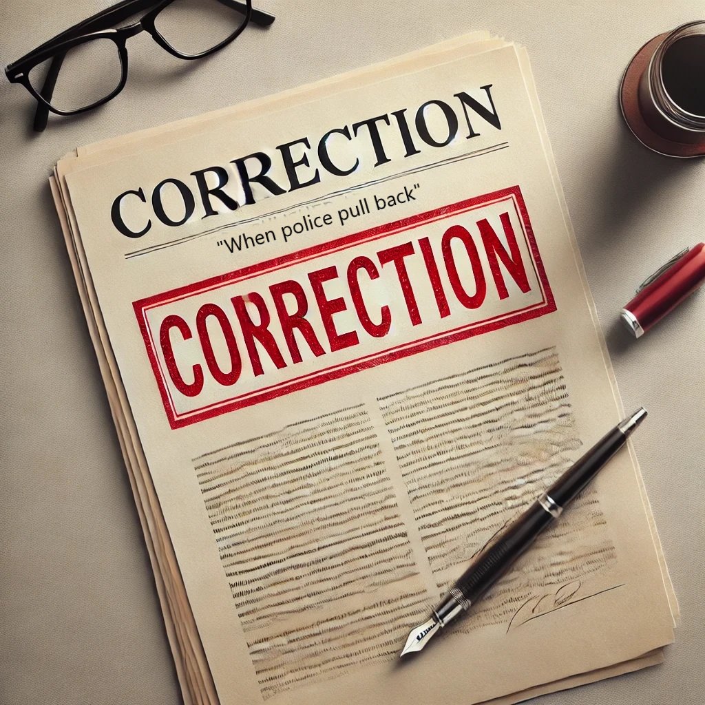 jnixy's tweet card. BOTTOM LINE: Yes, there was a merge error in our research note, “When Police Pull Back”. However, correcting it did not render all our key findings nonsignificant as Jacob Kang-Brown claimed. In his...