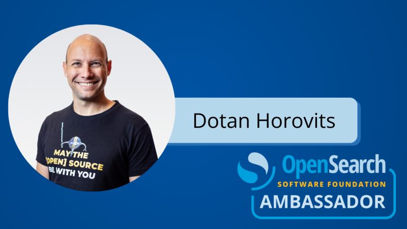 horovits's tweet card. 🔥 Hot off OpenSearchCon NA: I've been nominated an #OpenSearch Ambassador! 🤩 🎉 I've been advocating for the OpenSearch Project since its inception back in 2021. Now I have the formal title to go...