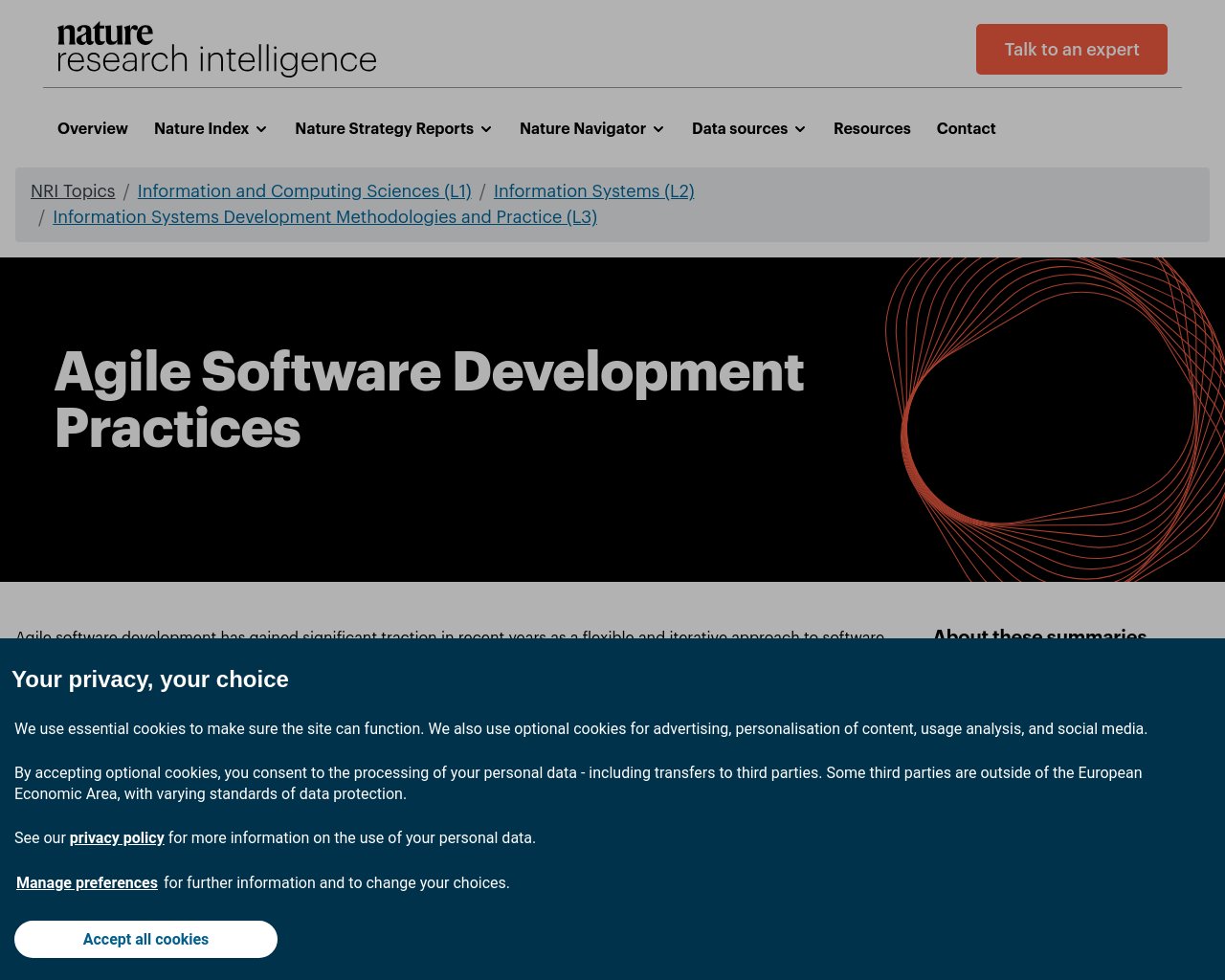 managetech_inc's tweet card. 要約: アジャイルソフトウェア開発は柔軟で反復的なアプローチとして注目されており、協力、顧客フィードバック、機