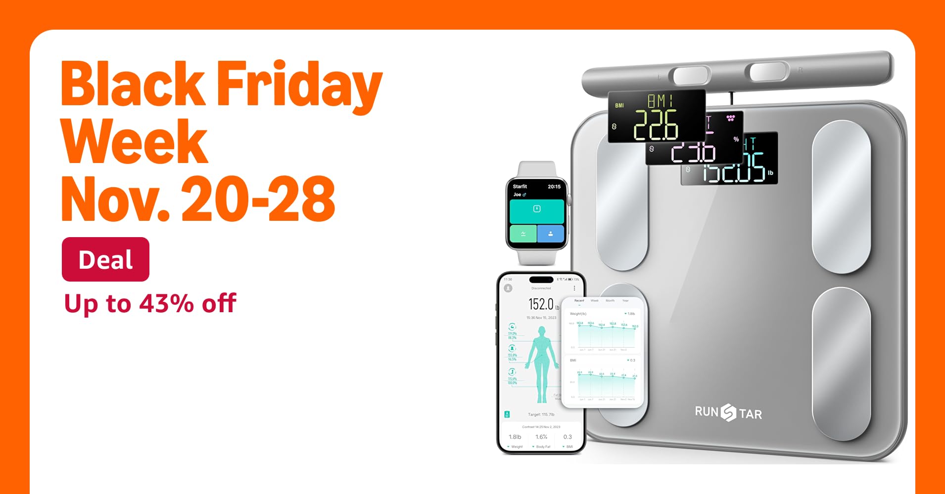 TheTrendy_Times's tweet card. Q: Why does the screen only show weight and BMI? A: Please check if Starfit APP has been successfully connected with your scale. When the Bluetooth connection is completed properly, the screen will...