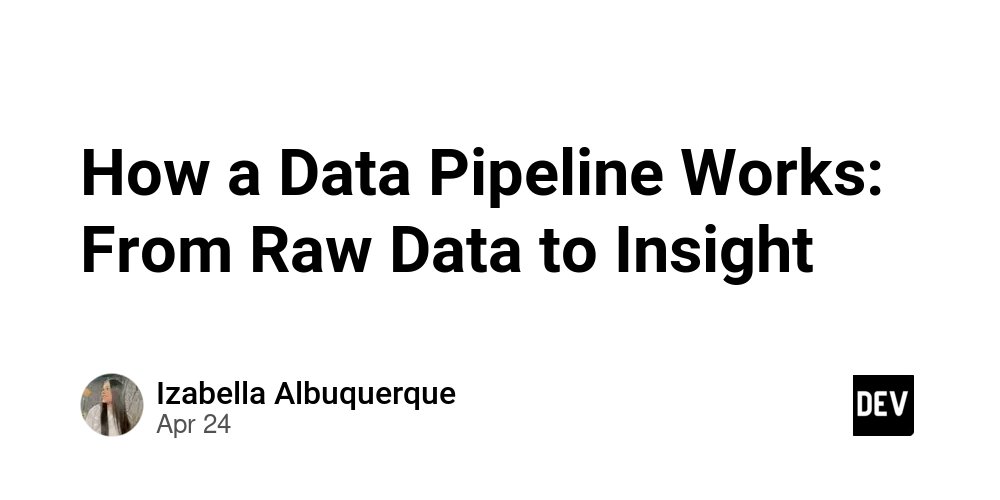 techwithiza's tweet card. If you're getting started in data, you've probably heard the term data pipeline. But what does that...