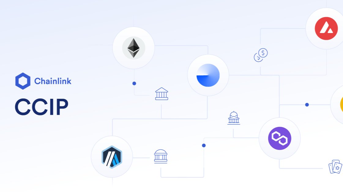 CodeKyles's tweet card. Chainlink CCIP (Cross-Chain Interoperability Protocol) enables secure, decentralized communication between blockchains, crucial for real-world asset tokenization. It allows tokenized assets (e.