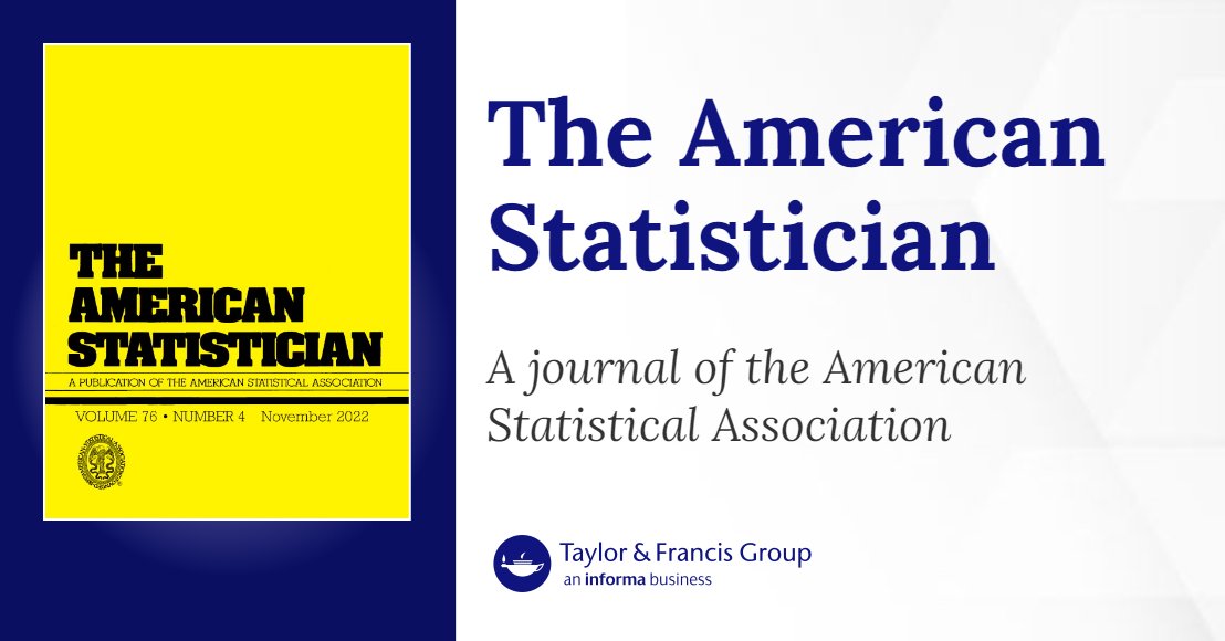 hadleywickham's tweet card. Special Issue on Statistics and the Undergraduate Curriculum. Volume 69, Issue 4 of The American Statistician
