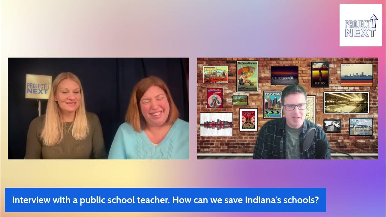 ProjectNext25's tweet card. Live Interview with an Indiana Public School Teacher
